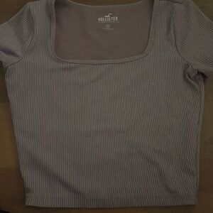 Hollister Square neck top ribbed